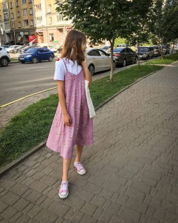 Сарафан  у білизняному стилі для донечки