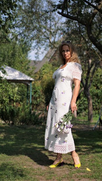 Сукня з прошви для зустрічі київського швейного клубу