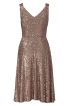 Сукня з пайєтками на широких бретелях - фото 4