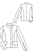 Жакет шкіряний із коміром-стойкою - фото 3