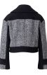 Жакет короткий з контрастними деталями - фото 4