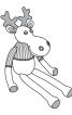 Вязаная мягкая игрушка "Лось" - фото 3