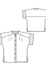 Блуза с воротником-стойкой в восточном стиле - фото 3