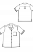 Блузка рубашечного кроя с оборками на рукавах - фото 3
