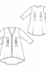 Блуза расклешенного силуэту с асимметричным низом - фото 3
