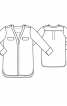 Блуза со скругленными разрезами по бокам - фото 3