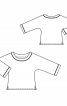 Блуза простого крою із суцільнокроєними рукавами - фото 3