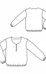 Блуза прямого кроя с круглым вырезом - фото 3
