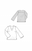 Блуза прямого кроя с широкими рукавами - фото 3