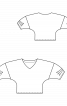 Блуза свободного кроя с объемными рукавами - фото 3