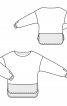 Блуза просторого крою із видовженою спинкою - фото 3