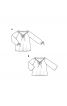 Блуза свободного кроя с широкими рукавами реглан - фото 6