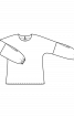 Блузка свободного кроя с пышными рукавами - фото 3