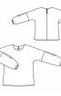 Блузка простого крою з пишними рукавами - фото 3