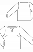 Блуза оксамитова прямого крою з вирізом-крапелькою - фото 3