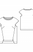 Блуза широкого кроя с фигурными проймами - фото 3