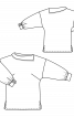 Блуза свободного кроя с широким воротником - фото 3