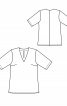 Блуза шелковая с глубоким вырезом - фото 3