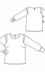 Блузка шовкова прямого крою з планками на рукавах - фото 3