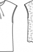 Блузка прямого крою з мереживною спинкою - фото 3