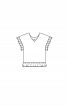 Блуза простого крою з оборками - фото 3