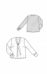 Блузка простого кроя с узким воротником-завязкой - фото 3