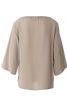Блуза прямого кроя с боковыми разрезами - фото 4
