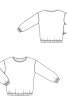 Блуза прямого крою з довгими рукавами - фото 3