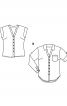 Блуза приталеного крою з короткими рукавами - фото 6