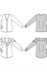 Блузка-сорочка приталеного силуету з воланами - фото 6
