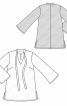 Блуза А-силуету з коміром-бантом - фото 3