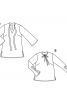 Блуза А-силуету зі складками на рукавах - фото 6