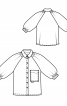Блузка-сорочка з пишними рукавами реглан - фото 3