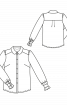 Блузка сорочкового крою з коміром «Пітер Пен» - фото 3