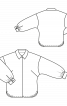Блузка сорочкового крою зі спущеними рукавами - фото 3
