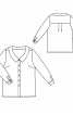Блузка рубашечного кроя с глубоким вырезом - фото 3