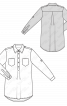 Блуза-сорочка із округленою лінією низу - фото 3