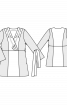 Блуза відрізна в стилі колор-блокінг - фото 3