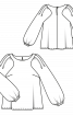 Блуза вільного крою з об’ємними рукавами - фото 3