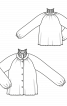 Блузка рубашечного кроя из шифона - фото 3