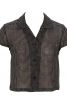 Блузка рубашечного кроя с короткими рукавами - фото 2