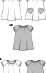 Блузка расклешенного силуэта с рукавами реглан - фото 3
