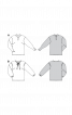 Блузка прямого крою з коміром-стойкою - фото 3