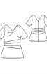 Блузка с асимметричными драпировками - фото 3