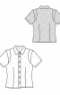 Блузка сорочкового крою з короткими рукавами - фото 3