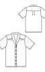 Блузка рубашечного кроя с шалевым воротником - фото 3