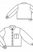 Блузка рубашечного кроя со сборками на рукавах - фото 3