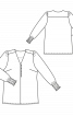 Блузка прямого кроя с V-образным вырезом - фото 3