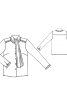 Блузка з коміром-стійкою і оборками - фото 3