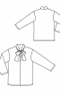 Блузка шелковая с большим воротником-бантом - фото 3